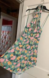 Large Floral Halter Dress Multi Photo 0