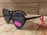 Betsey Johnson NWT  Heart Shaped Black Sunglasses Photo 0