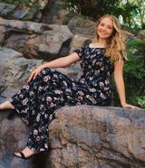 Xhilaration Floral Jumpsuit Photo 0