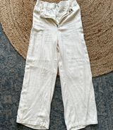 Abercrombie & Fitch Cream Wide-Leg Pants Photo 0
