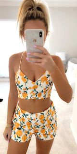 Two Piece Set Orange Photo 0