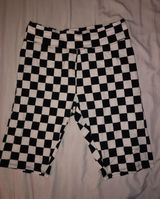 Checkered Biker Shorts Black Size M Photo 0