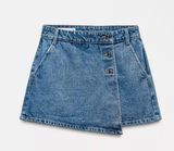 Denim Wrap Skirt Photo 0