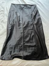 Black Satin Skirt Photo 0