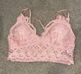 Anemone Blush Pink Lace Padded Adjustable Bralette  Photo 0