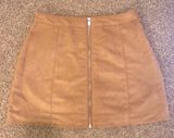 Divided H&M Tan Suede Skirt Photo 0