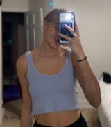 PacSun Light Blue Cropped Tank Top Photo 0