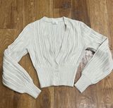Aritzia Oatmeal Cardigan Sweater Photo 0
