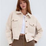 Aritzia Wilfred Shirt Jacket Ganna Free Merino Wool Photo 0