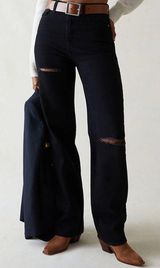 Ripped Black 90s Boyfriend Jeans Photo 0