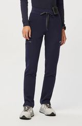 Figs • Navy Blue High Waisted Yola Skinny Scrub Pants Photo 0