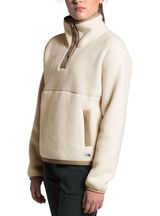 THE NORTH FACE CRAGMONT 1/4 SNAP FLEECE BLEACHED SAND HAWTHORNE KHAKI size large Photo 0