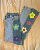 Floral Patchwork Jeans Multi Photo 0