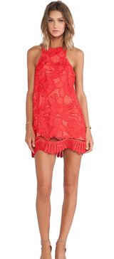 Caspian Shift Dress Red Small Photo 0