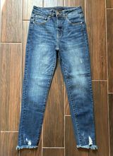 Risen Jeans RDP1238 27/5 Dark Wash Frayed Straight Photo 0