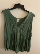 Green Flowy Tank Top Photo 0