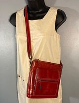 Giani Bernini  red leather cross body bag Photo 0