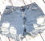 LEVIS orange tab cutoff vintage distressed shirts size 10 medium Photo 0