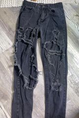 Boohoo Distressed Denim Jeans Photo 0