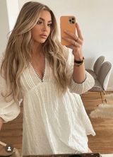 lace dress crochet wide sleeve boho mini dress Photo 0