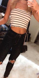 Striped Crop Top Photo 0