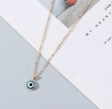 Urban Outfitters Evil Eye Silver Necklace Photo 0