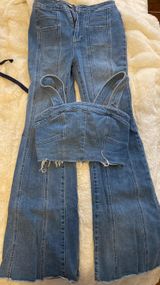 Free People Denim Set Photo 0