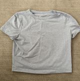 Gray Cropped Tee Photo 0