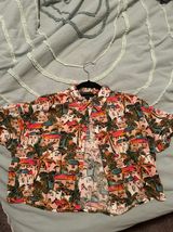 Forever 21 Cropped Button Up Collared Shirt Photo 0