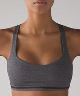 Lululemon Heathered Black Free To Be Bra Size 6 Photo 0