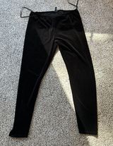 Eileen Fisher  Black Velvet Leggings, Size Medium, Never Worn Photo 0