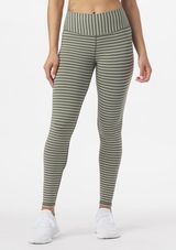 Glyder Sultry Legging in Moss & Oatmilk Stripe Photo 0
