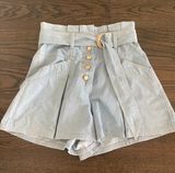 Mink Pink Belted Jean Shorts Photo 0
