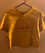Mustard Yellow Crop Top Size XL Photo 0