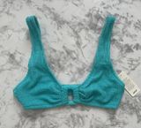 Turquoise Scoop neck bikini top NWT. Size XS. Photo 0