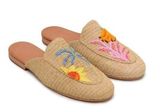 Farm Rio  Tropical Beaded Raffia Mules, size 8, EU 39 Photo 0