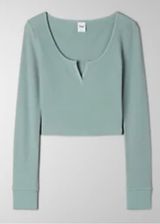 Aritzia Gray TNA Long Sleeve Thermal Photo 0