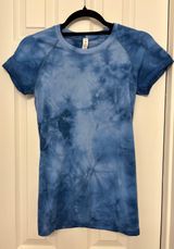 Swiftly Tech Short Sleeve Marble Blue Photo 0
