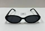 90s Black Oval Sunglasses Photo 0