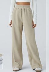 HALARA Beige Straight Leg Pants Photo 0