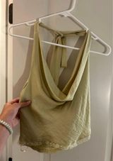 Lane 201 Green Halter Top Boutique Photo 0