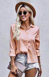 Boutique Button Up NWT Leopard Top Photo 0