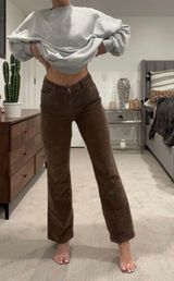 Faded Glory Corduroy Brown Flared Jeans Photo 0