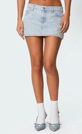 denim micro skirt Photo 0