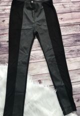 Umgee Black Leather Leggings Photo 0