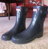 Hunter Short Gray Rain Boots Photo 0
