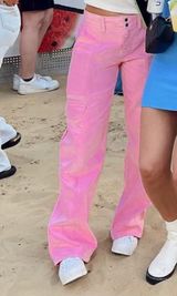 Urban Outfitters  Pink Cargo Pants Photo 0