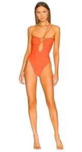 Tularosa Cambri One Piece in Blazing Orange Small New Womens Swimsuit Photo 0