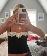 Mixology Black And White Lace  top Photo 0