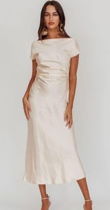 Selfie Leslie Satin Midi Dress Photo 0